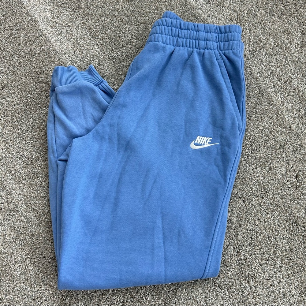 Nike Blue Sweatpants with Elastic Waistband